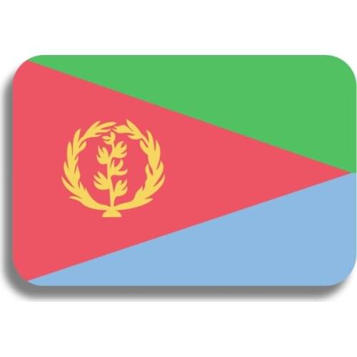 Eritrea Flag Brooch Large Flag Badge Acrylic Lapel Pin For Backpacks Hat Shirt Jeans Coat Patriotic Trinkets