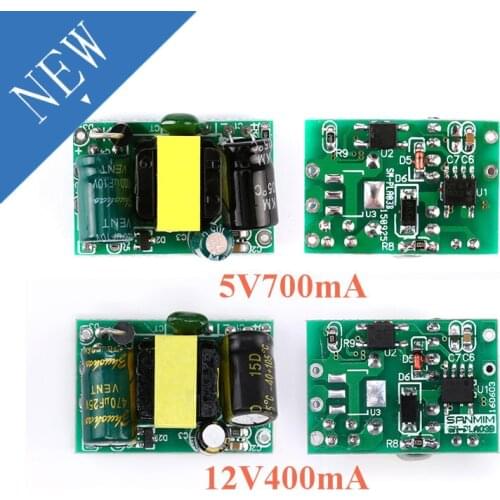 5V 700mA 3.5W 12V 400mA 4.5W Isolated Switch Power Supply Module for Arduino AC-DC Buck Step-down Module 220V to 5V 12V
