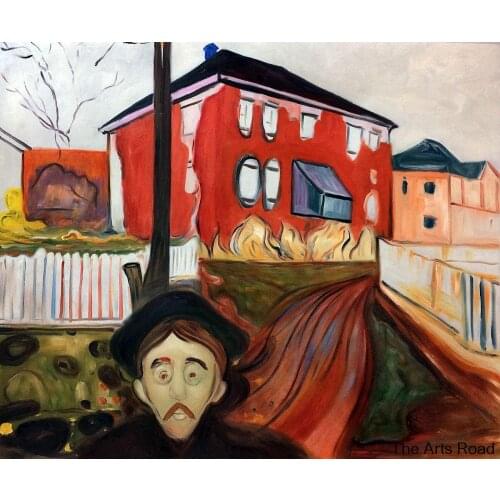 Customize Painting Art Gallery Red Virginia Creeper, 1898-1900 Edvard Munch Oil Painting Abstract Artwork Hand-painted