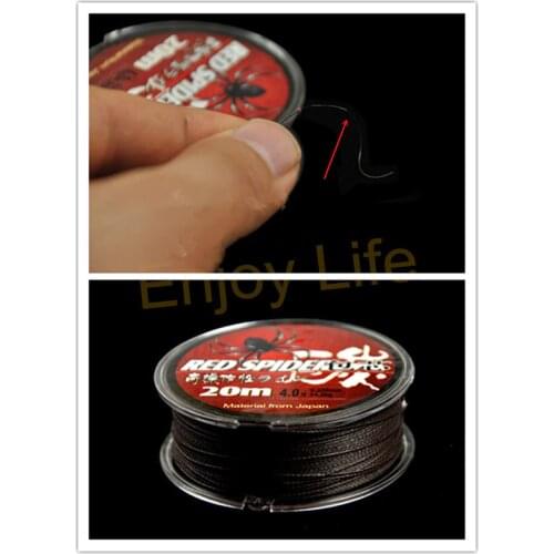 Red Spider PE Braided Fishing Line Fluorocarbon Nylon Coated Wire Fishing Line Wire Trace Mainline Roch Fishing