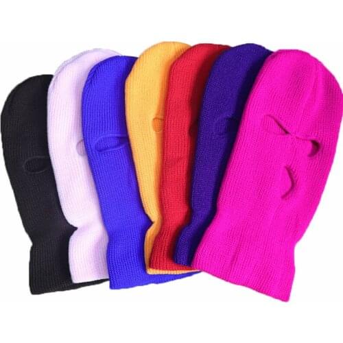 Mask skullies beanies outdoor sports warm knitted hat casual cycling skullcap women men ski hat fashion balaclava dropshipping