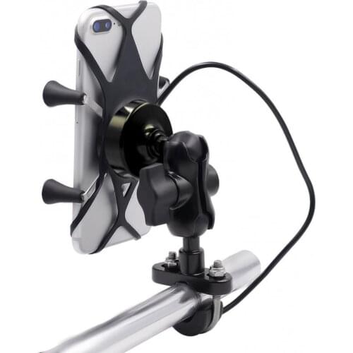 Motorcycle Mobile Phone Charging Bracket Vehicle-Mounted USB Charger Holder держатель телефона мото ручки для велосипеда