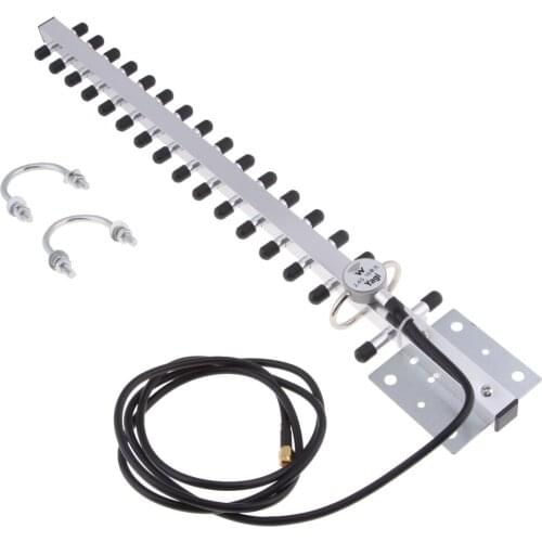 Outdoor Directional 2.4GHz WiFi 25dBi Yagi Antenna,RP-SMA Connector and 1.5m Cable
