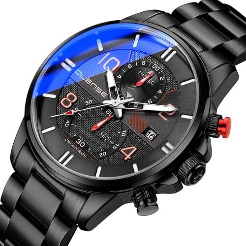 Olense Mens Stainless Steel Watch