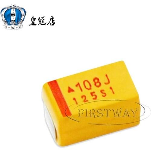 Original New 5pcs/ 6.3V1000UF 108J 1000UF 6.3V E7343 6V yellow SMD tantalum capacitor