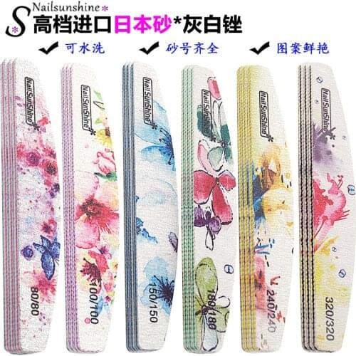1PCS Sandpaper Nail Files For Manicure Gel Polish Buffer Buffing Colorful Nail Files multi Grit lime a ongle professionel