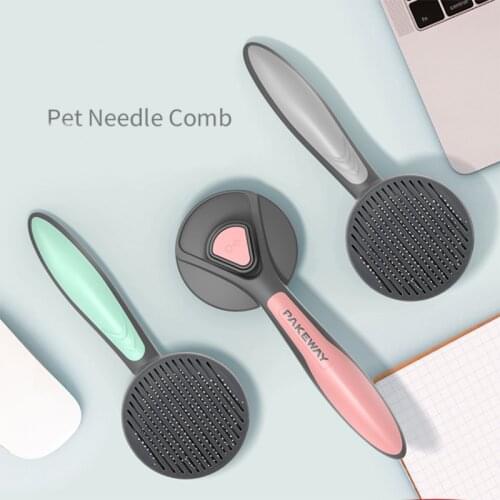 Pet Comb Lint Roller Cat Float Hair Cleaning Needle Comb Self-Cleaning Hair Fading for Dog Cat Pet Brush Dog Supplies