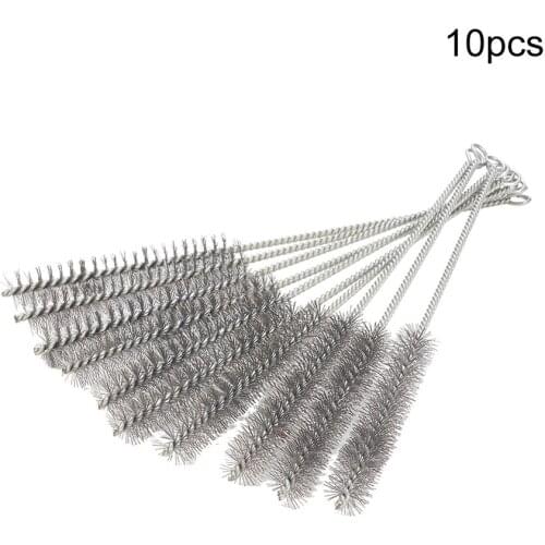 New 2~10pcs 2cm Diameter Wire Tube Brush 0.3mm Steel Wire Thickness Cleaning Brush 30cm Total Length Hand Tool Metal Handle
