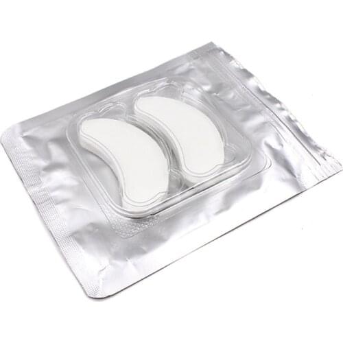 10/50pairs Eyelash Extension Under Eye Pads Lint free Gel Patches Grafted Eye Tips Sticker Wraps Makeup Tools
