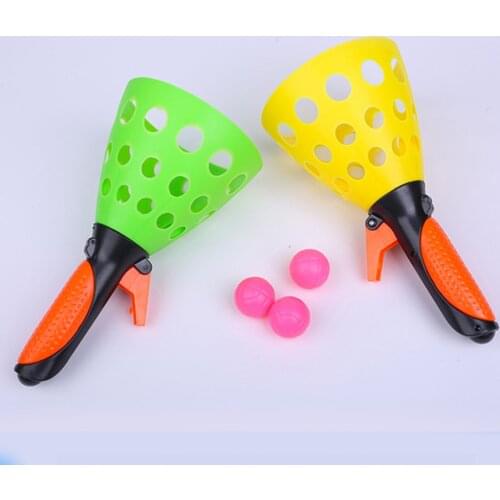 2 Pairs Launch and Catch Balls Game Children Toss Game Parent-Child Interactive Play Activity for Kids Adults Outdoor Garden Bac