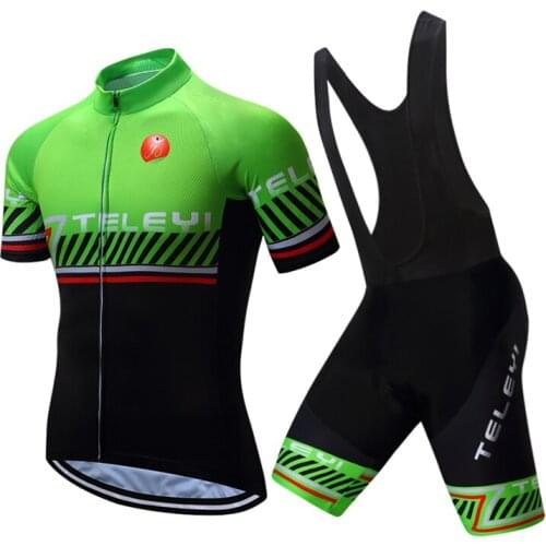 2021 Mens Bicycle Clothing Summer Mountain Road Bike Clothes BIB Shorts Set Pro Cycling Jersey Team Suit Male Dress Uniform Kit