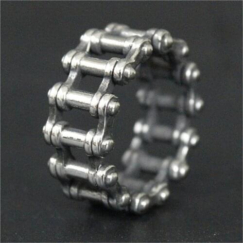 3pcs/lot Newest Motobiker Style Ring 316L Stainless Steel Punk Men Boys Steel Bicycle Cool Ring