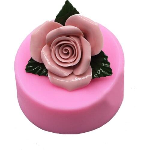 3D Flower Soap Mold New Rose Fondant Cake Silicone Mold Cake Decorating Tools Chocolate Birthday Cake Mold DIY Cake Baking Tools