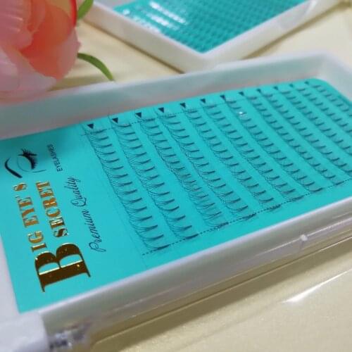 Big eyes secret Hot sale 3D W/ C D Curl Soft Silk False Deluxe Volume fans Eyelash Extension Lashes 3D VOLUME Fake Eyelashes