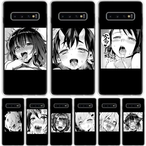 Anime girl cartoon faces Phone Case For Samsung Galaxy A50 A70 A30S A51 A71 A10 A20E A40 A90 A20S M30S A6 A7 A8 A9 Plus Coque