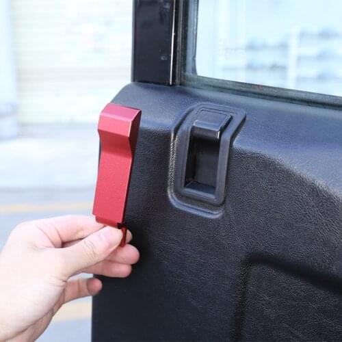 For Land Rover Defender 90 110 2004-18 Aluminum Alloy Car Door Inner Door Lock Handle Accessories Modification Replacement Parts