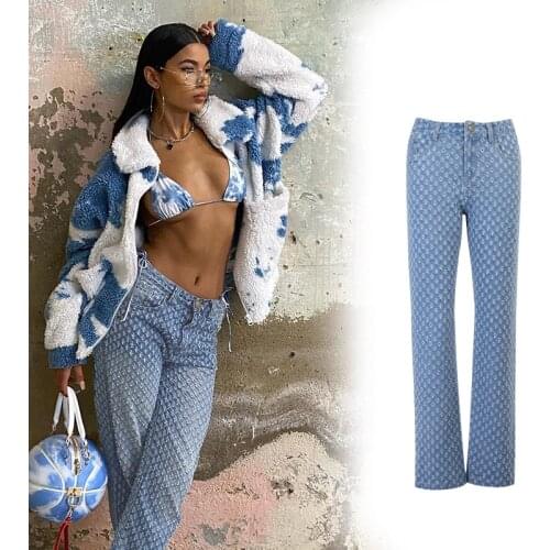 Womens Loose Jeans Women High Waist Vintage Fashion Y2k Street Indie Jean Casual Hole Pants Harajuku Wide Leg Skater Pants