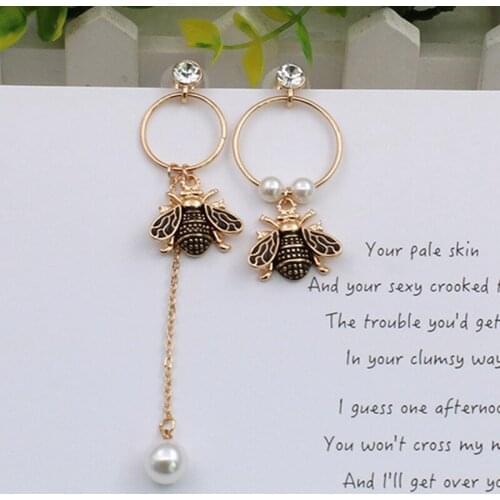 Женские золотые серьги FancyQbue China At AliExpress