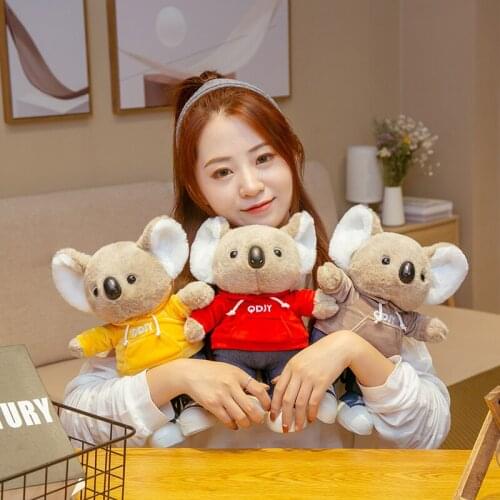Hot Nice Creative Cute Koala Bear with Clothes Stuffed Doll Plush Australia Koala Toys for Children Kids Cartoon Funny Presents
