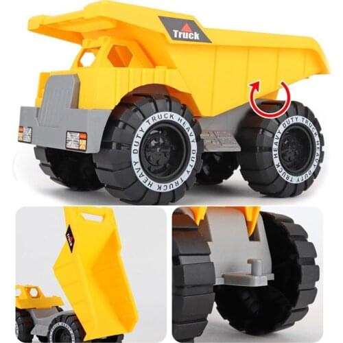 1pcs Simulation Inertia Engineering Car Toy Children Excavator Playing Classic Tractor Model Car Toy Beach Toy Kids Gifts S I9I7
