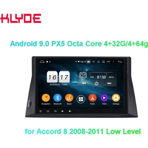 KD-1059 klyde octa core car navigation gps player for Acc ord 8 2008-2011 low level