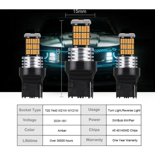 Lamp LED Lights Replacement Accessories Car Brake Turn signals Set Parts DC9V-18V