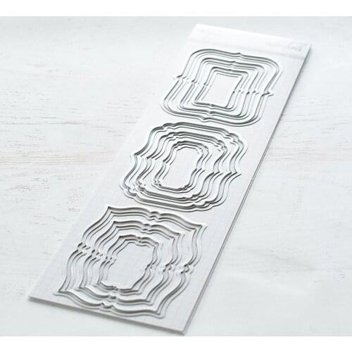 AliliArts Metal Cutting Dies Fantasy label frame diy Scrapbooking Photo Album Decorative Embossing PaperCard Crafts Die 2020