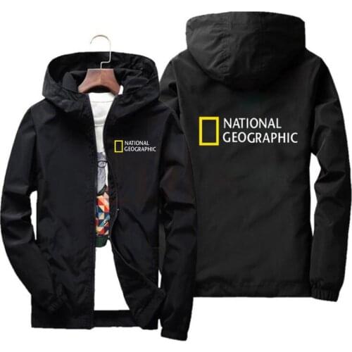 National Geographic Jacket Mens Survey Expedition Scholar Top Jacket Mens Fashion Outdoor Clothing Funny windbreaker hoodie