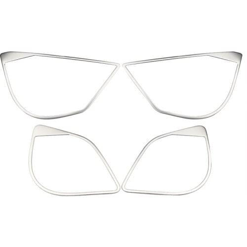 My Good Car Car Inner Door Audio Circle Trim Stainless Steel Audio Speaker Loudspeaker Frame Cover for Toyota C-HR 2016 - 2018