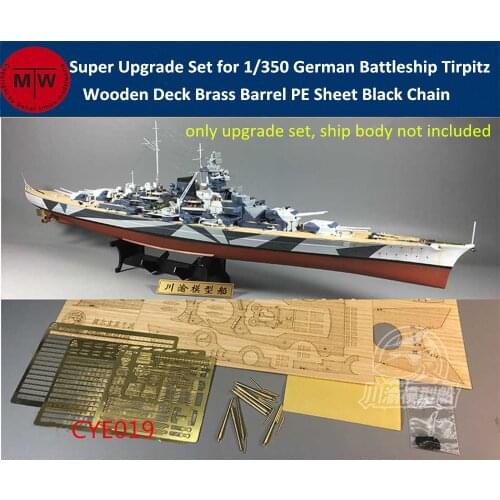 Super Upgrade Set for 1/350 Scale German Battleship Tirpitz Tamiya 78015/Trumpeter 80602 Model Kit