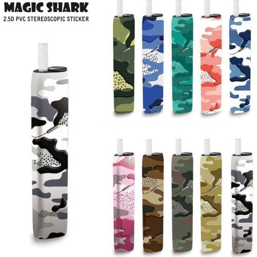 Magic Shark New Military Camouflage Sticker for IQOS 3 Multi Skin IQOS3 Multi Cover Sticker Durable
