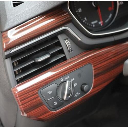 Imitation Wood Gear Window Switch Door Handle Decorated Frame For Audi A5 2017 18 19 CAA220