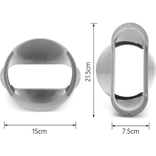 13/15cm Dia Portable Air Conditioning Body Exhaust Duct Interface Pipe Connector