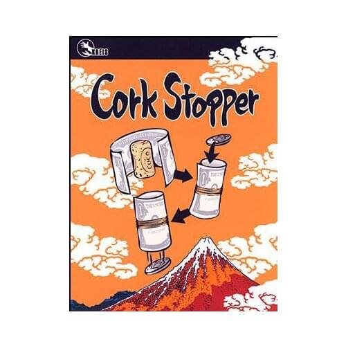 Cork Stopper by Kreis Magic Tricks Coin Penetrating The cork Magie Close Up Gimmick Props For Professional Magicians