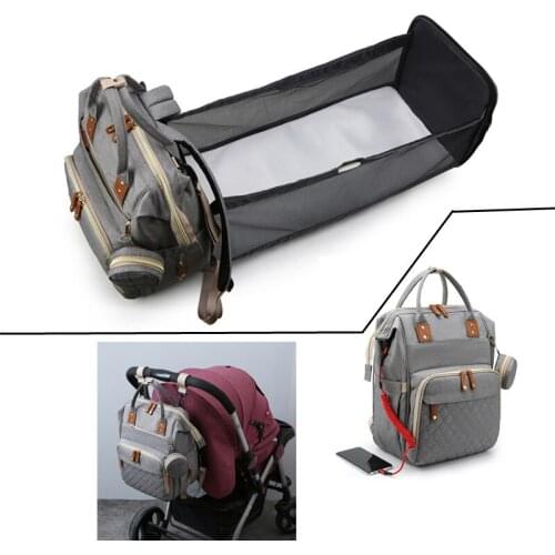 Backpack For Baby Nappy Sleeping Portable Crib Travel Bed Childrens Handbag Changing Stroller Women Maternity Diaper Bag