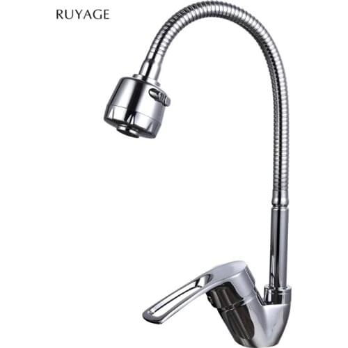 RUYAGE New Arrival Kitchen sink Faucet Mixer Cold and Hot water Kitchen Tap Single Hole Water Tap Zinc alloy torneira cozinha