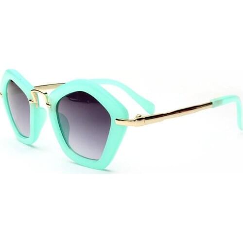 Candy Colors Boys&girls Retro Cute Frame Sunglasses for Kids High Quality Children Sun Glasses Gold Metal Leg Gafas De Sol UV400
