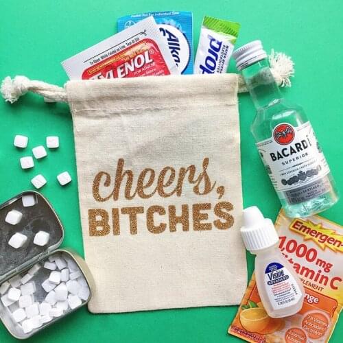 Hen weekend bag customized bachelorette party oh shit kit bag welcome bag hangovers Bags party favor gift bags Emergency Kit bag