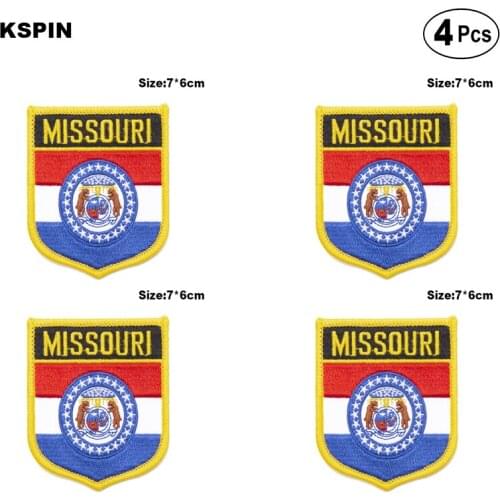 U.S.A Missouri Shiled Shape flag patches national flag patches for Cothing DIY Decoration