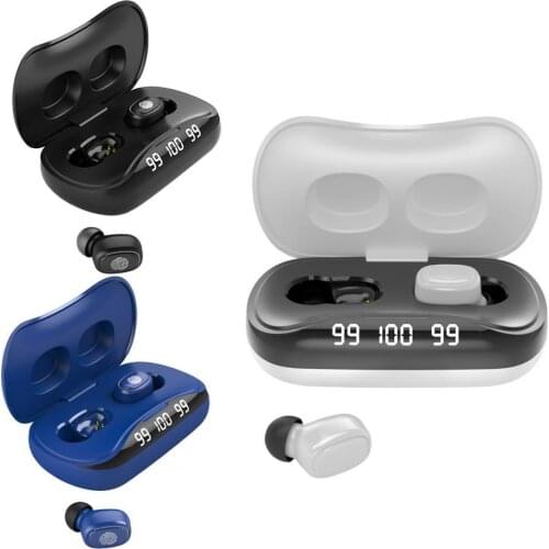 1 Pair 210S In-Ear Touch Screen HD Stereo TWS Bluetooth 5.1 Earphone Wireless Headset for Outdoor Sports Waterproof Dustproof