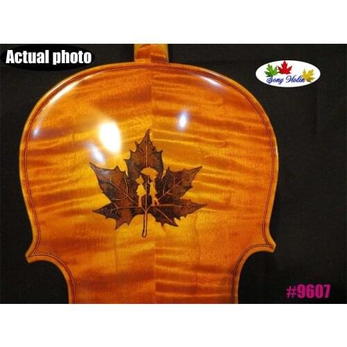 Guarneri style SONG Brand Maestro inlayed maple leaf 15 1/2" viola #9607