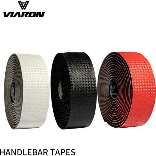 VIARON Bike Handlebar Tape EVA PU Road Bicycle Handlebar Tape Anti-slip Shock Absorption Cycling Wrap End Plug Accessories