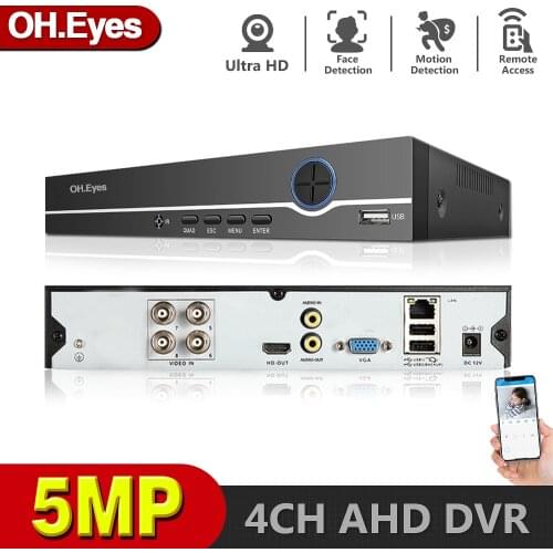 HD 4 Channel DVR Video Recorder H.265+ 5MP 4MP 1080P 4CH 5 in 1 Hybrid DVR With 3G Wifi function for CCTV XVi TVi CVI IP Camera