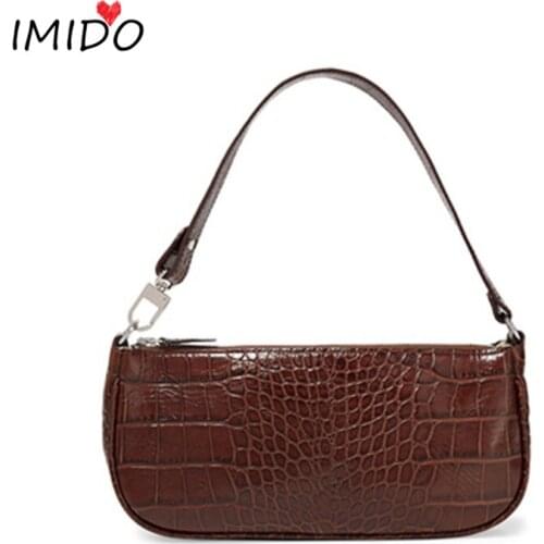 Vintage Crocodile Leather Shoulder Messenger Bags For Women 2019 Patent Leather Bag Luxury Handbags Women Bags Designer