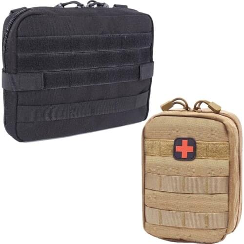Military Medical First Aid Pouch Tactical Army Nylon Multifunction EDC Molle Backpack Outdoor Sport Hunting Tool Bag Accessory