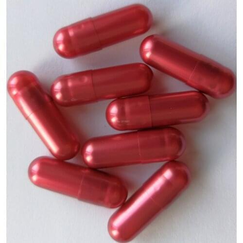 00# 2,000pcs! Pearl Red Colored Empty Capsule!Hard gelatin empty capsules 00!(joined or seperated empty capsules available!)