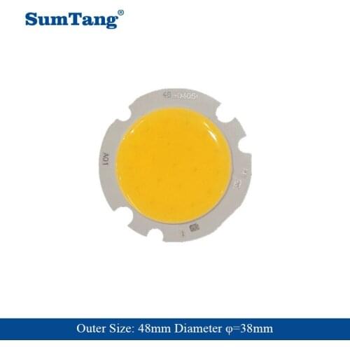 10Pcs/Lot 10W COB LED Chip DC 12V Natural White For Downlight Spotlight 4838 Dimension