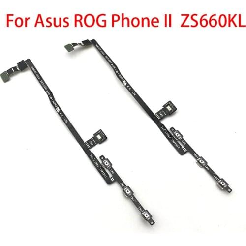10Pcs/Lot,Power On Off Volume Side Button Key Flex Cable For ASUS ROG Phone II ZS660KL 2019 Power Volume Key Replacement Parts