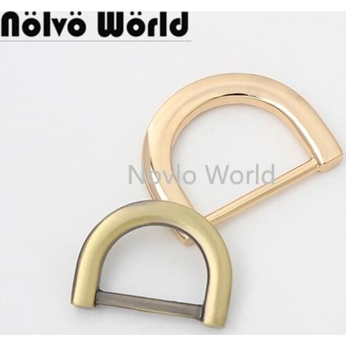 5-20-100pcs 6 Colors 20mm 25mm metal irregular D-ring for DIY handbag bag accessories online shop wholesale price