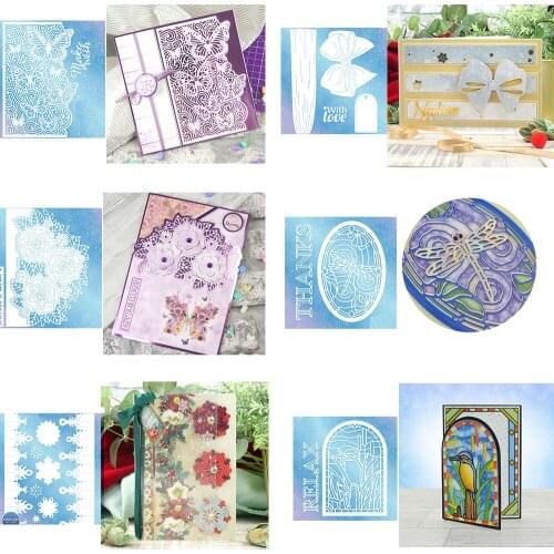 2019 Butterfly Flowers Dragonfly Alphabet Bow Background Frame Cutting Dies for Scrapbooking and Cards Making Paper Craft Dies